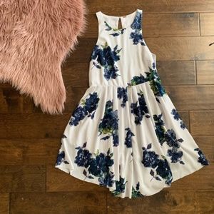 Free People Flutterby Purple Floral Dress Size 4